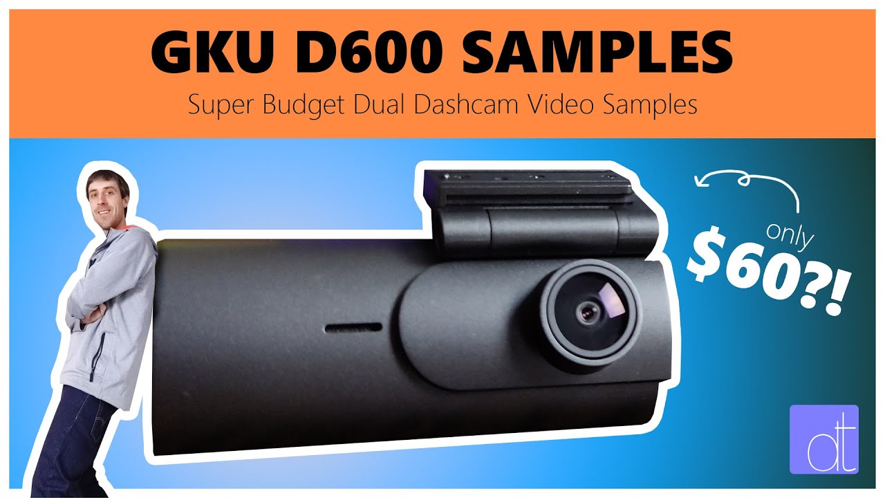 GKU D600 - A Super Cheap Dual Dashcam that Claims to be 4K - Video Samples  and First Look 