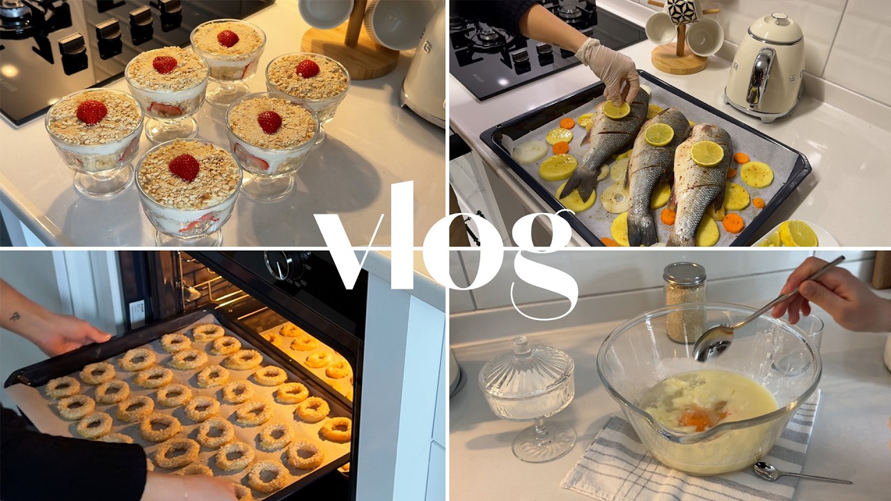 Кухонный день 👩🏽‍🍳 | Магнолия 🍓 | Печенье 🥨 | Ужин 🐟