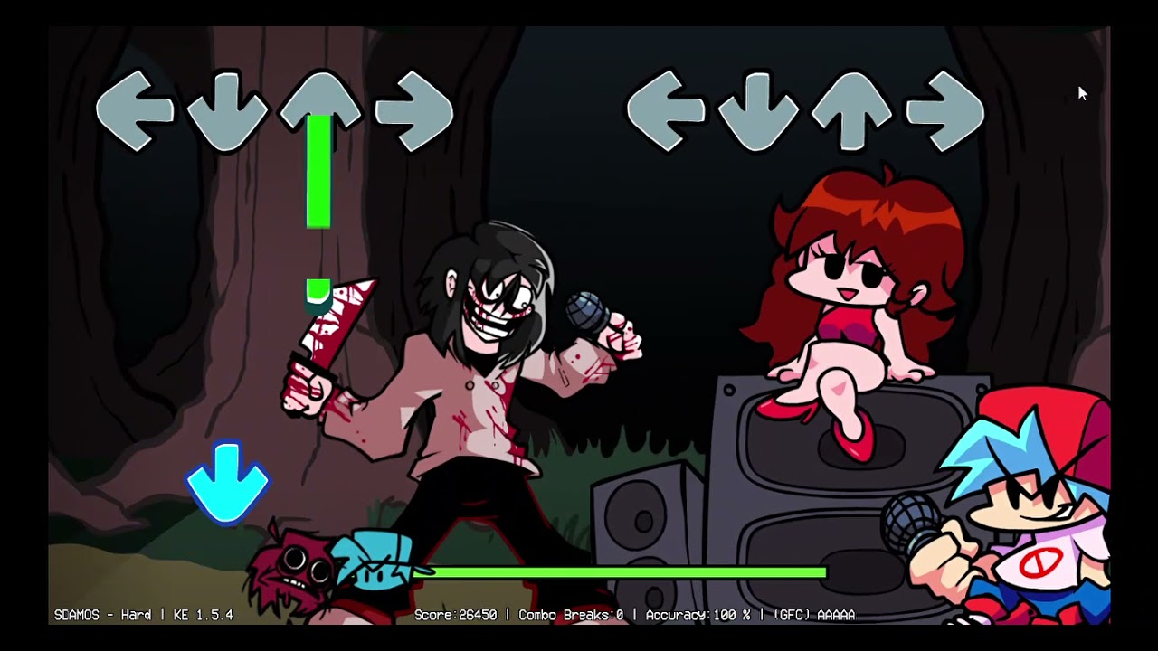 FNF VS JEFF THE KILLER. SDAMOS-HARD