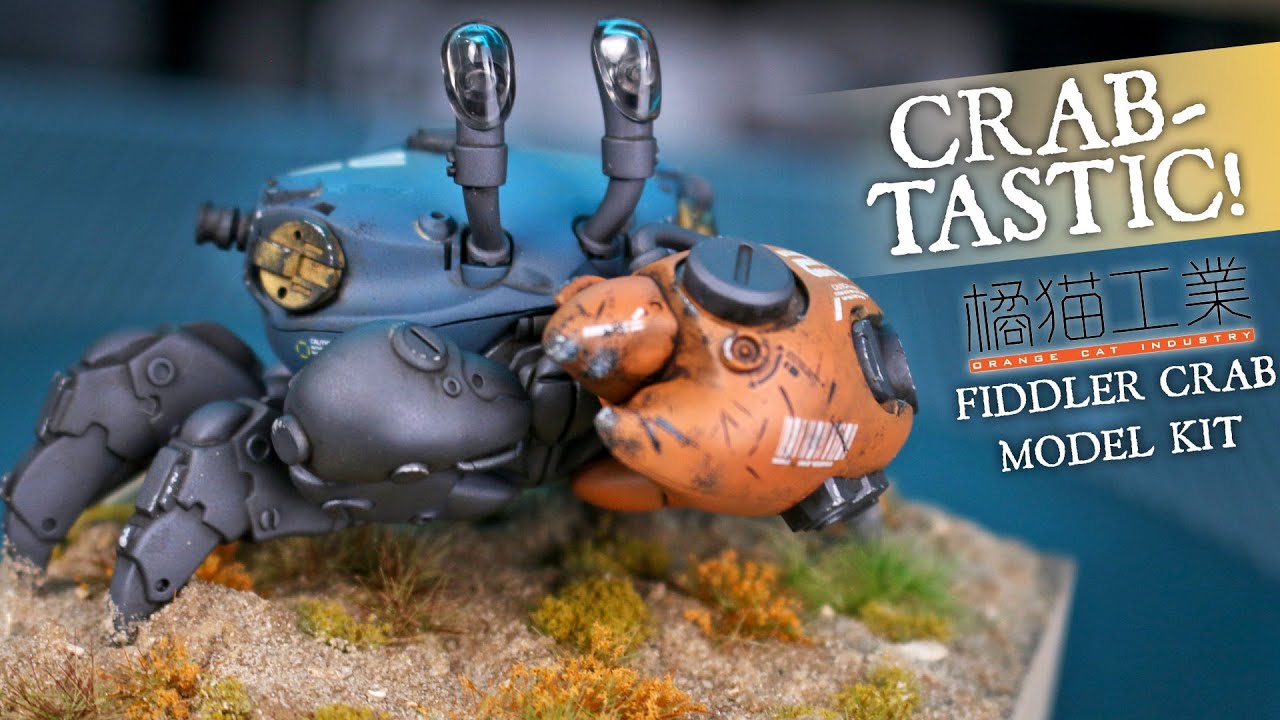 Fiddler Crab - Aquaculture Tank 008 Orange Cat Industry Model Kit
