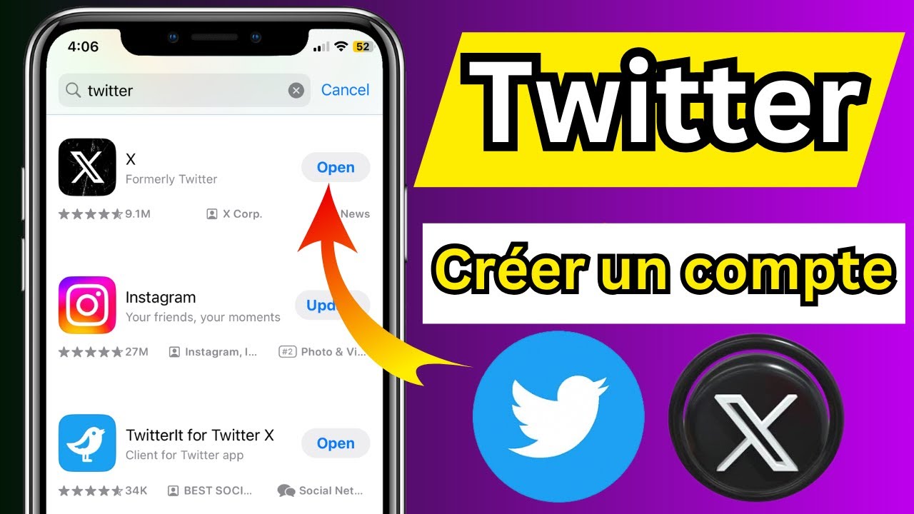 Comment créer un compte Twitter | Créer un compte X#twitter - YouTube