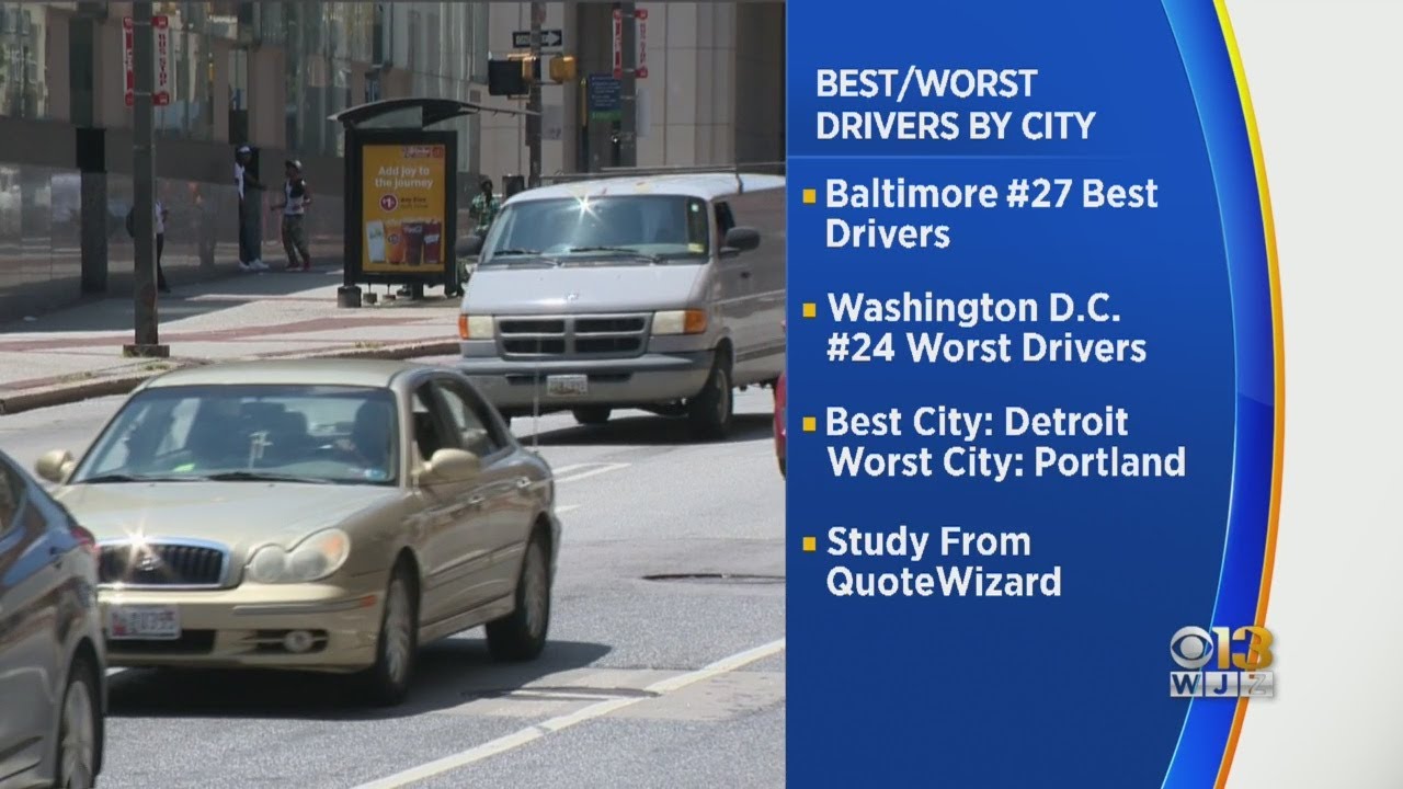 Baltimore Drivers Among Nation's Best, According To Insurance Company