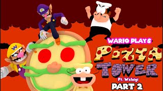 Wario plays: Pizza Tower Multiplayer Ft. Waluigi PART 2