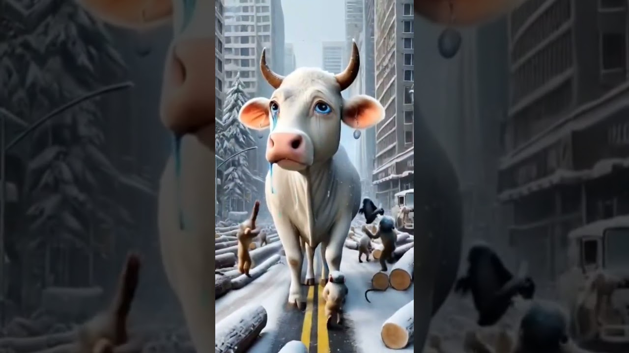 innocent cow 😭 #funny #funnycomedy #cow - YouTube