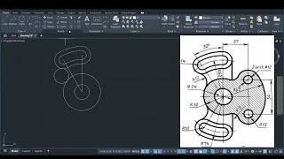 ⚙️AutoCAD 2D Mechanical Section Drawing | Complete Step-by-Step Tutorial 🔥 #autocad