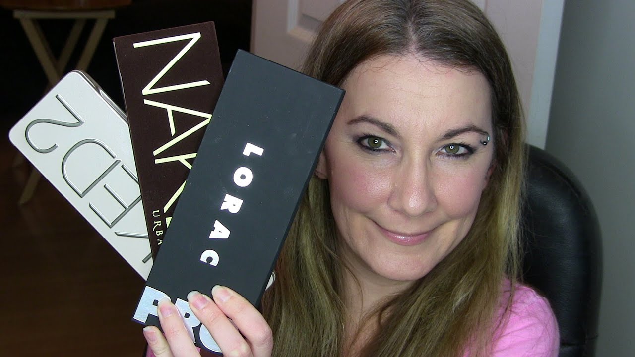 Urban Decay Naked, Naked 2, vs LORAC Pro