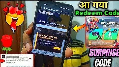 RAMPAGE PARTY NOW REDEEM CODE | FREE FIRE REDEEM CODE TODAY | FREE FIRE RAMPAGE PARTY REDEEM CODE