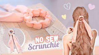 * NO Sew *  DIY Tail Scrunchies -  Super fast and easy | Basic Tutorial