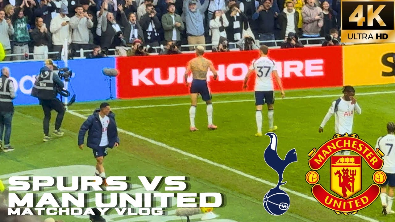 DRAMATIC End Of Match Results In 2-2 Draw! | Spurs Vs Manchester United Matchday VLOG [4K]