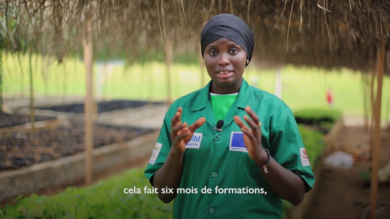 Côte d'Ivoire : Maïmouna suit une formation en production végétale