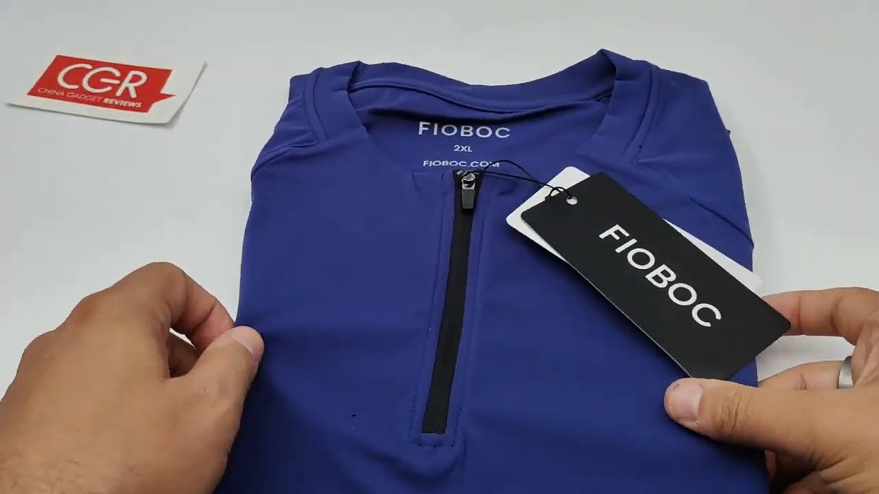 Unboxing FIOBOC PerformancePro Active Quarter Zip Short Sleeve Tee 