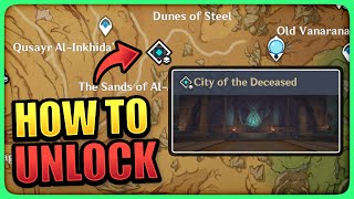 How to unlock City of the Deceased Domain Puzzles Genshin Impact 3.4 Desert of Hadramaveth
