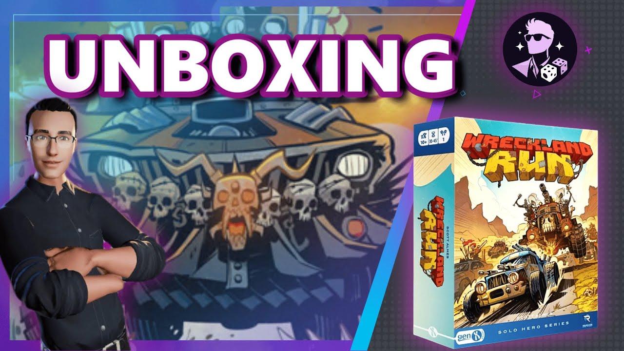 Unboxing de WRECKLAND RUN - Juego de mesa exclusivo en SOLITARIO y con CAMPAÑA