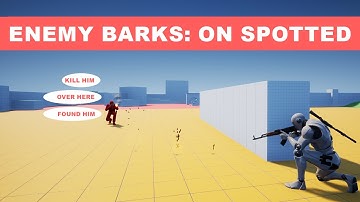 Unreal Engine 5 - Enemy Barks/Vocal responses on Spotted (ALS #137 )