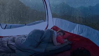 🔴 Eliminate Stress | sleep better with the sound of rain on the tent with thunder | ASMR