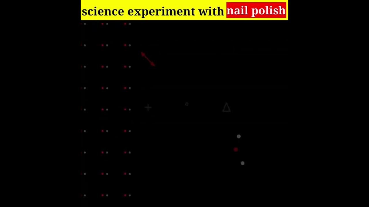 science experiment with nail polish