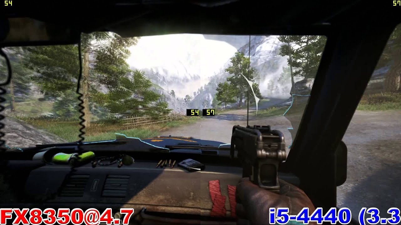 FX-8350@4.7 vs i5-4440(3.3) in Far Cry 4 1.3 (GTX970)