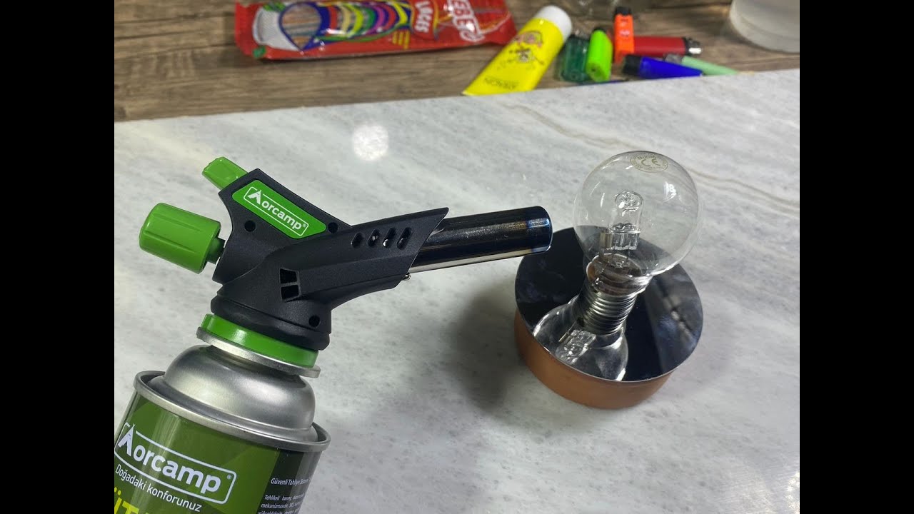 A Gas Torch VS Lamp Amazing Experiment.l HOT BALL