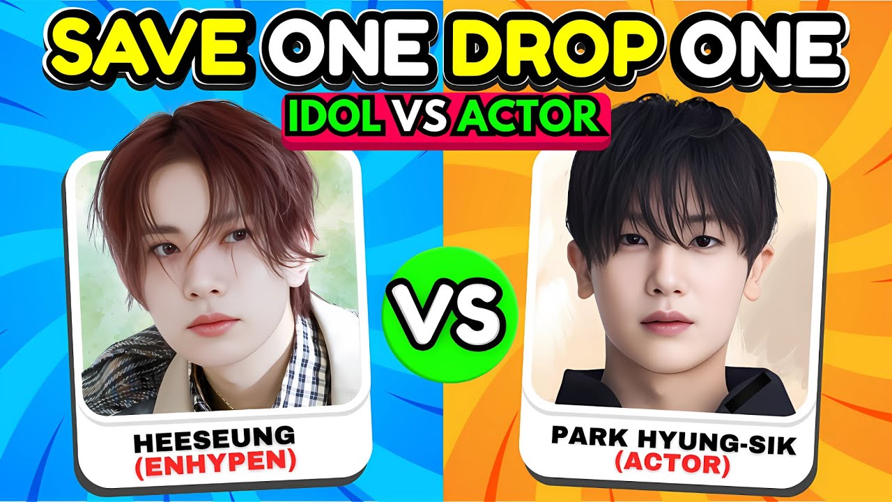 SAVE ONE DROP ONE: K-POP IDOL vs K-DRAMA ACTOR (MOST POPULAR MALE EDITION)🔥| K-Pop Quiz Game 2025