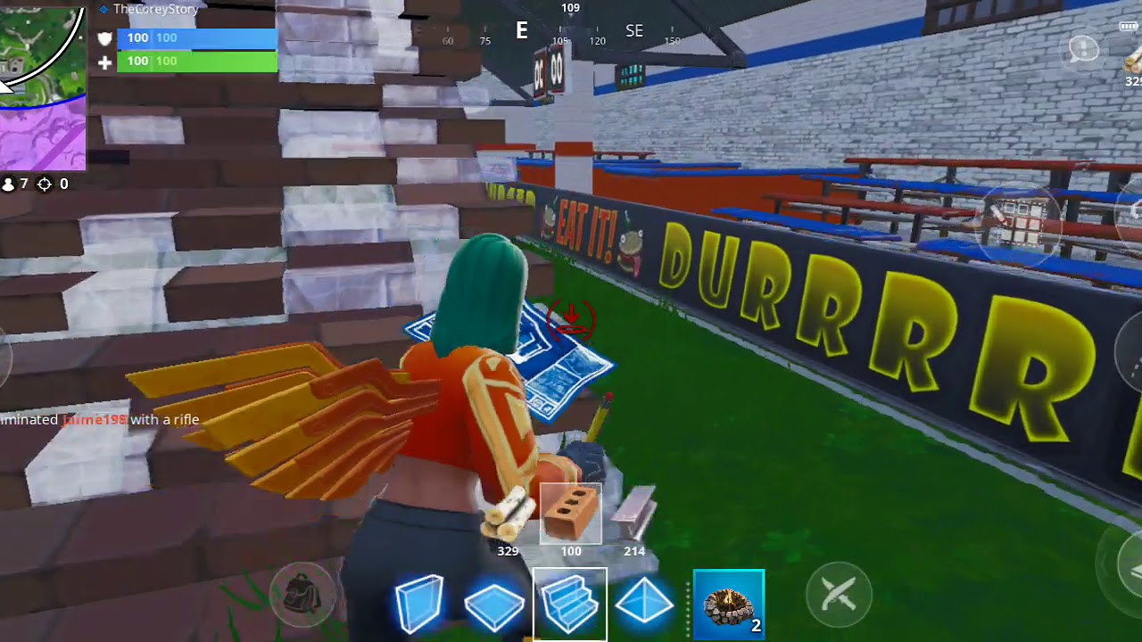 Season 8 Fortnite Mobile Sunbird Skin Victory Royale!! GG 💥💥💥