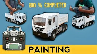Part 11 painting / MERCEDES BENZ rc  truck making / 100% completed #rc