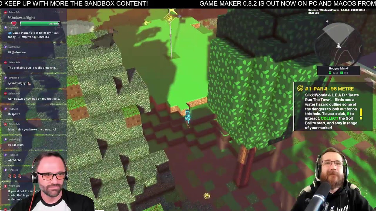 Playing around in The Sandbox's May Festival Events with @RadCondad & @LukusIsRight.