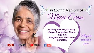 In Loving Memory of Marie Evans
