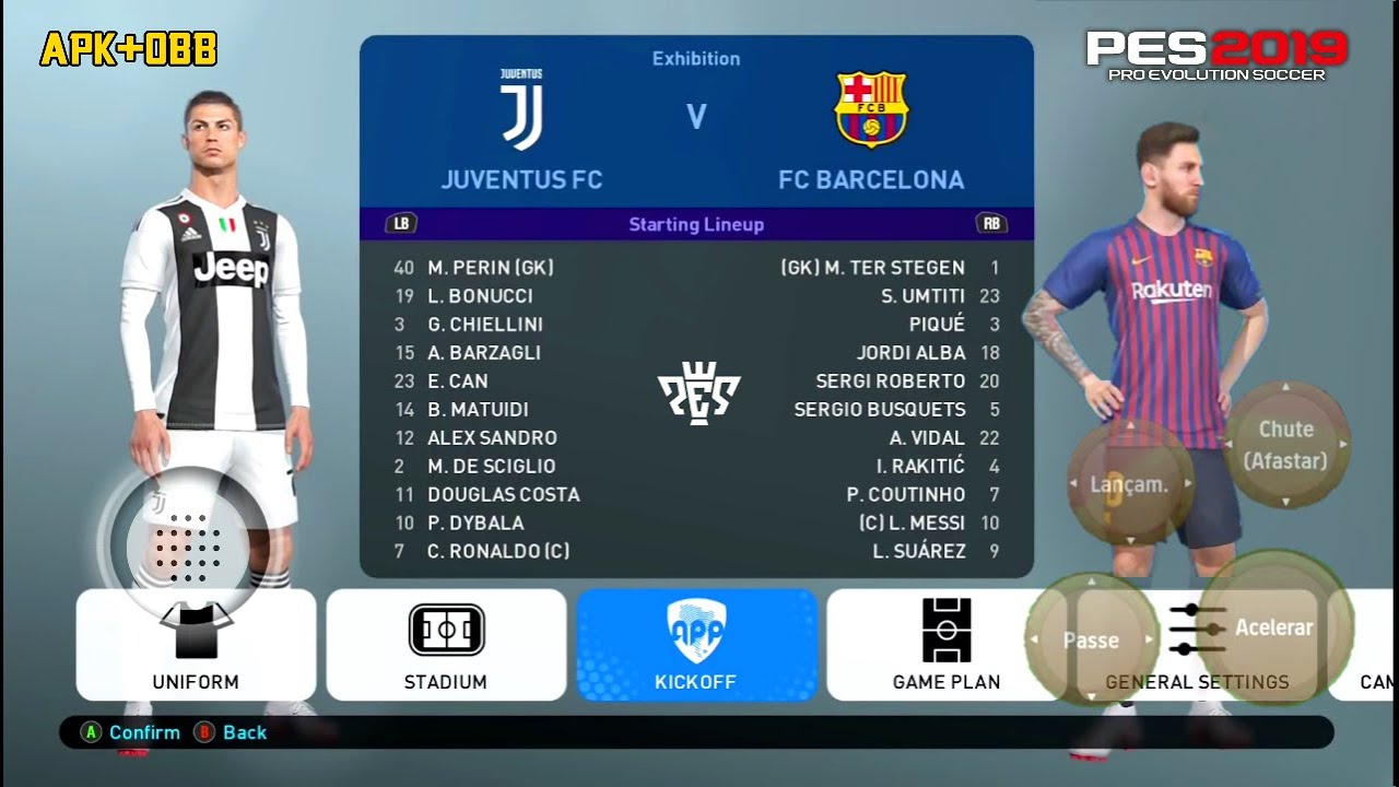 PES 2019 MOBILE OFFLINE PARA ANDROID GRAFICOS PS5 / FIFA 16 MOD PES 2019 MODO CARREIRA & MENU 2025