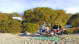 Christmas on the beach … campsite review Wrights beach #sonoma #camping #beach #view #review #ocean