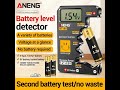 The ANENG BT189 gives you instant digital readings for 10+ battery types – no guessing!