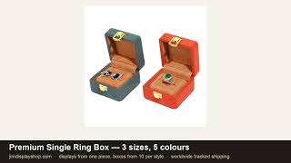 Premium Single Ring Box for Shops — Ring & Pendant Presentation Case video