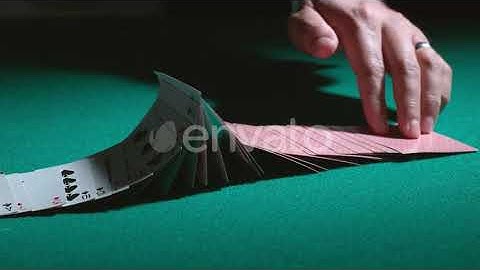 Card tricks in slow motion; shot on Phantom Flex 4K at 1000 fps | Stock Footage - Envato elements