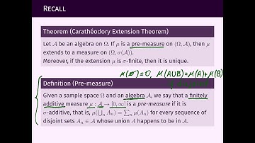 ST342   023   Lebesgue measure and Lebesgue Stieltjes measures 1 of 2