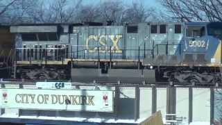 Engine Smokin on CSX Q380 Train
