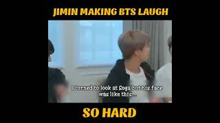 jimin making bts laugh🤣