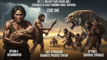 Life 3.7 Million Years Ago | Struggles of Early Hominin Family Survival.
