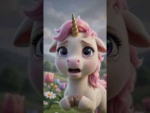 🦄😢 Baby Unicorn ka Rainbow achanak gayab ho gaya!#Shorts #YouTubeShorts #KidsShorts #BabyUnicorn