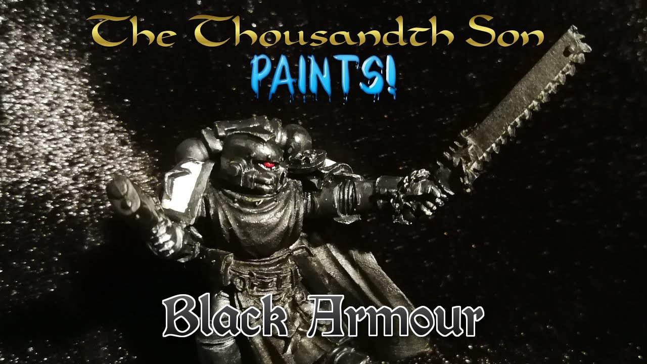 Warhammer painting tutorial - Black Templar's Armour