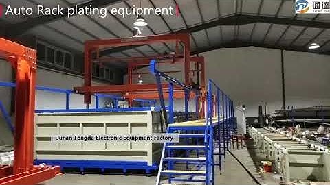 Automatic Rack zinc plating machine for steel rod chrome plating Anodizing #electroplating