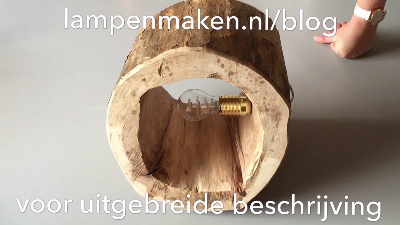 Goede boomstronk lamp maken - YouTube RL-32