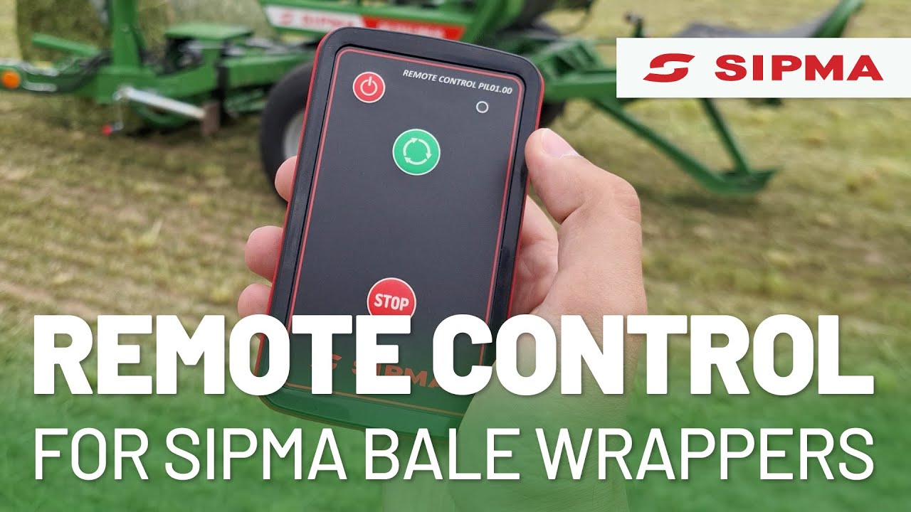New from SIPMA: Remote control for MIRA and MAJA bale wrappers