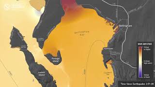 Tsunami wave simulation for Bellingham, Wash.