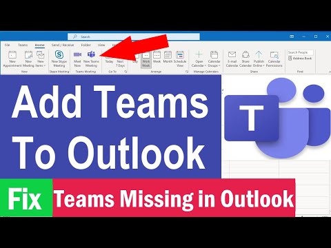 Teams Meeting Button Missing in Outlook | How To Add Microsoft Teams To Outlook |#TeamsMeetingAdd-in