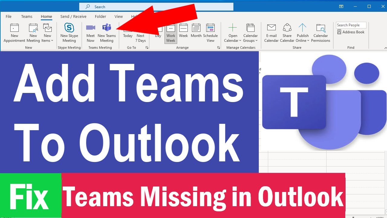 How To Add Teams Meeting Button In Outlook Teams Meeting Button Missing