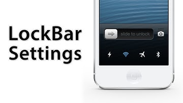 [Cydia Tweak] LockBar Settings (beta) - Hidden Toggles On The Lock Screen