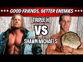Triple h vs shawn michaels  lincroyable face cache de leur rivalit