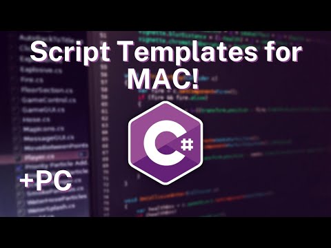 Unity custom SCRIPT TEMPLATES for Mac! And PC - How to find it