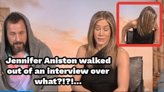 Jennifer Aniston Walks Out On An Interview After Finding Out What Adam Sandler Did...