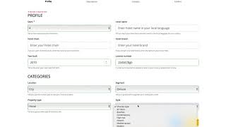 Complete your property profile Update