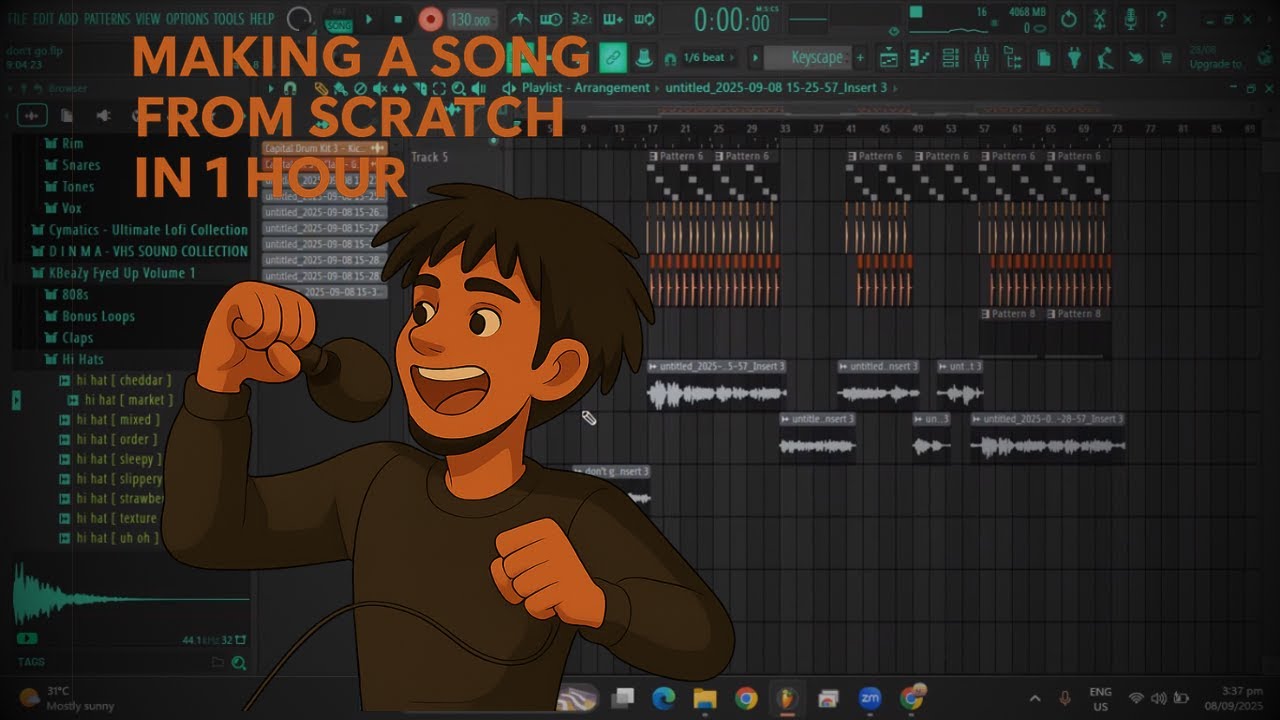 making a sad song from SCRATCH in ONE HOUR - YouTube